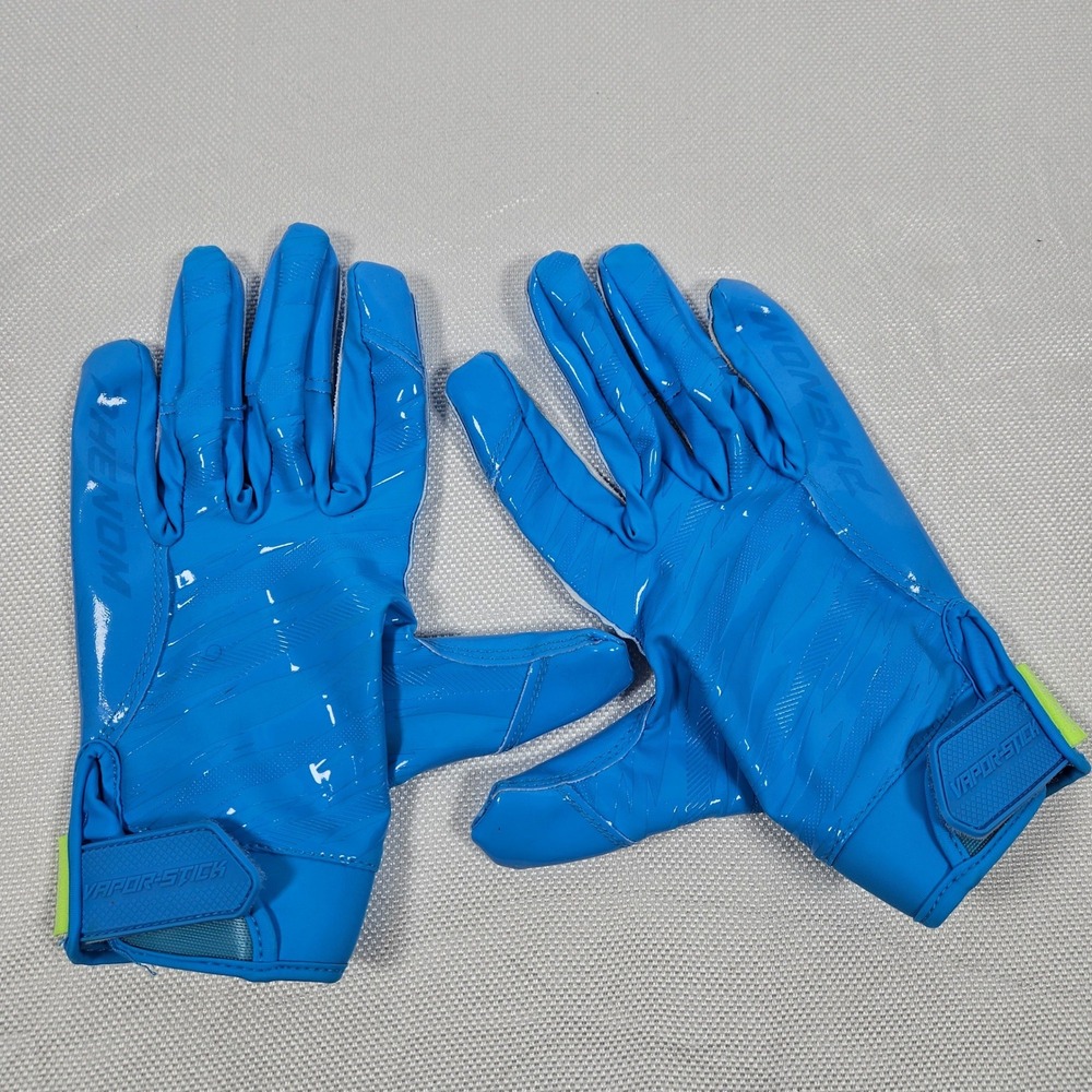 Phenom Vapor-Stick 1.0 Football Gloves‎ Blue SFIA Certified Mens 3XL